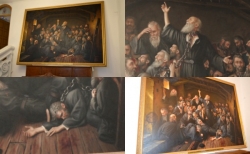 Ο ιδιαίτερος πίνακας που κοσμεί το νέο Επισκοπείο - Αρχιερείς δεμένοι με αλυσίδες σε κελί (pics/video)