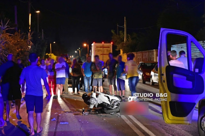 Σοβαρό τροχαίο ατύχημα στα Λευκάκια Ναυπλίου με δυο τραυματίες (video)