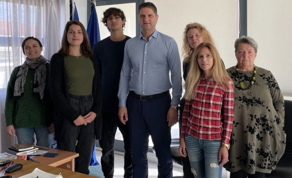 Εθελοντές από την Ιταλία που συμμετέχουν σε ευρωπαϊκό πρόγραμμα επισκέφθηκαν τον Δήμαρχο Μεσσήνης