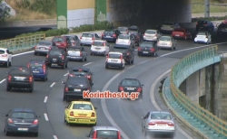 Σημειωτόν η κυκλοφορία των οχημάτων στην Κορίνθου - Αθηνών (video)