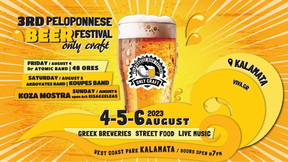 3rd Peloponnese Beer Festival only craft - Πρόγραμμα
