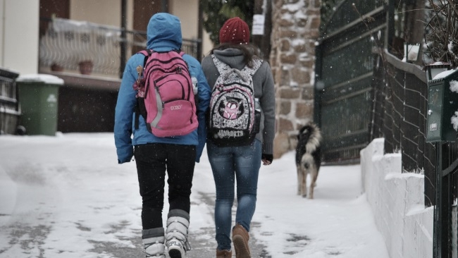 Άλλη μια μέρα με κλειστά σχολεία σε περιοχές της Γορτυνίας λόγω χιονόπτωσης