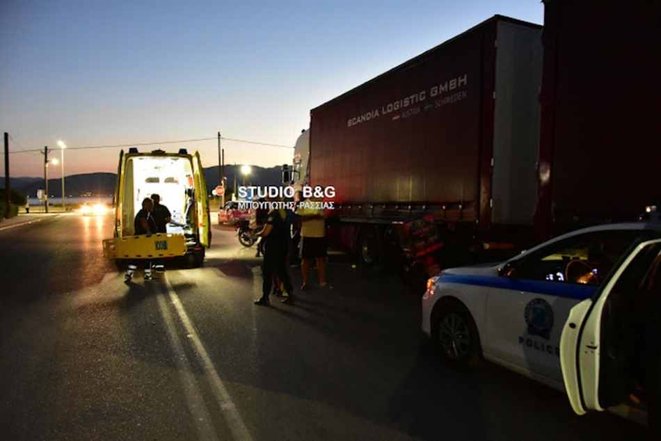 Ναύπλιο: Τροχαίο με τραυματία οδηγό delivery