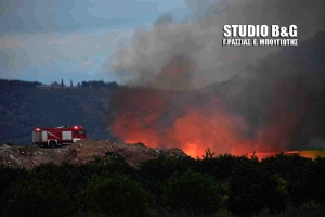Άμεση αντίδραση από τον Δήμο Άργους Μυκηνών για πυρκαγιά τα ξημερώματα σε χωματερή (video - pics)