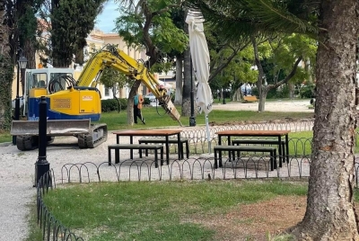 Ξεκίνησαν οι εργασίες ανάπλασης στο Πάρκο Κολοκοτρώνη Ναυπλίου