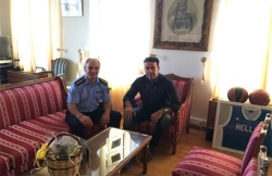 Συνάντηση Δημάρχου Ναυπλιέων Δ. Κωστούρου με τον νέο διοικητή της Πυροσβεστικής Υπηρεσίας Ναυπλίου