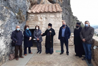 Επίσκεψη κλιμακίου στην Ιερά Μονή Παναγίας του Βράχου Νεμέας
