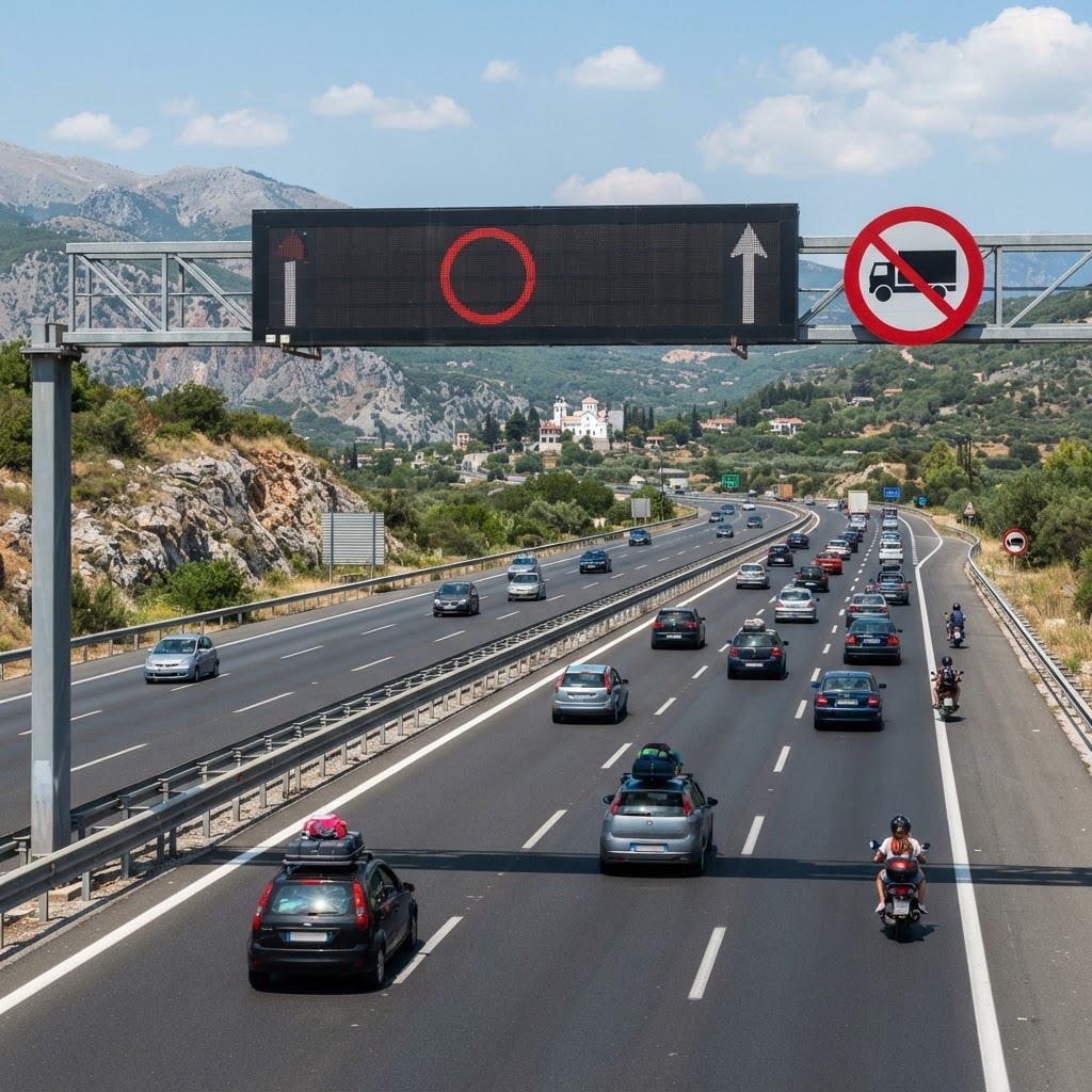 Απαγόρευση κυκλοφορίας φορτηγών άνω των 3,5 τόνων κατά τον εορτασμό του Δεκαπενταύγουστου